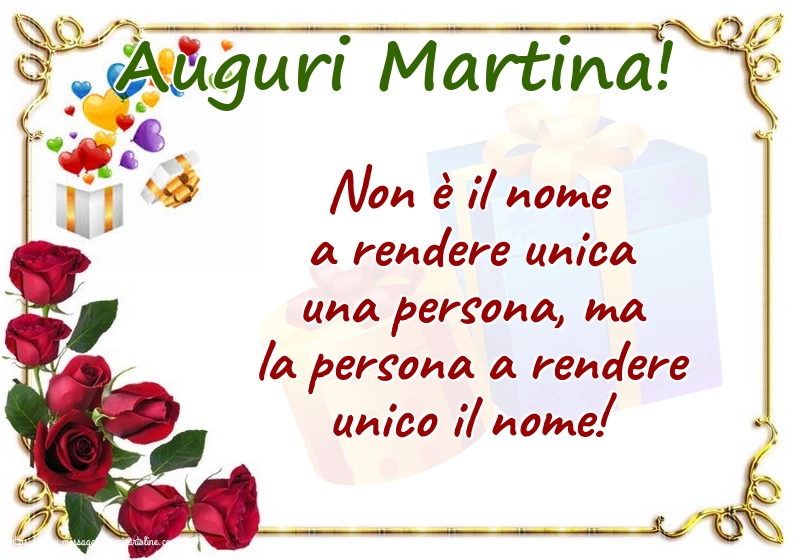 Santa Martina Auguri Martina!