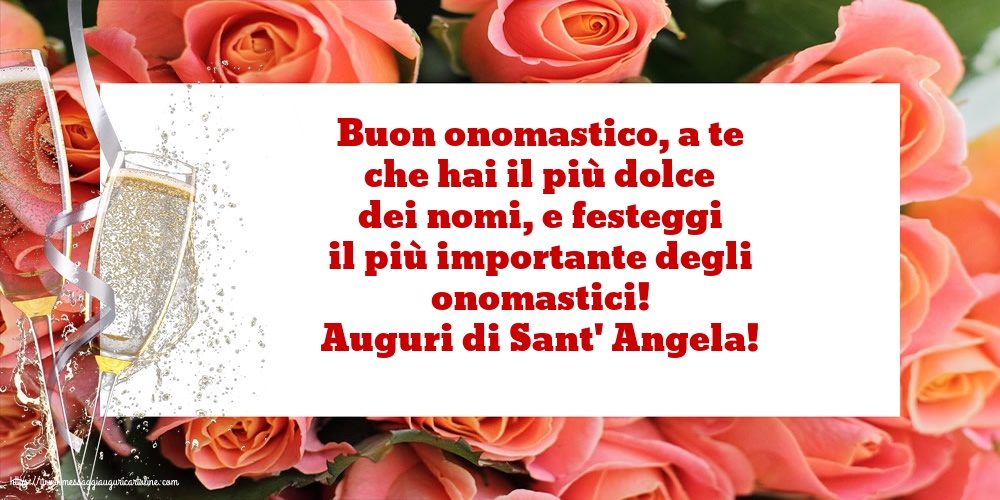Cartoline di Sant' Angela - Auguri di Sant' Angela! - messaggiauguricartoline.com