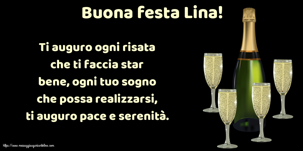 Cartoline di Sant' Angela - Buona festa Lina! - messaggiauguricartoline.com