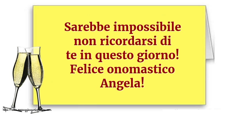 Cartoline di Sant' Angela - Felice onomastico Angela! - messaggiauguricartoline.com