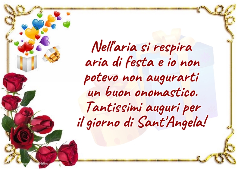 Cartoline di Sant' Angela - Tantissimi auguri per il giorno di Sant'Angela! - messaggiauguricartoline.com