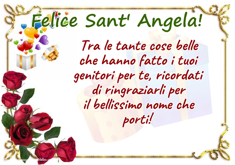 Cartoline di Sant' Angela - Felice Sant' Angela! - messaggiauguricartoline.com