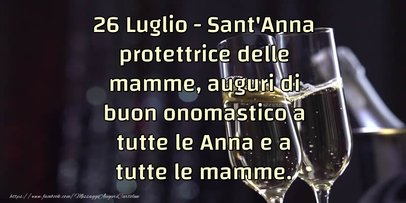 Santi Anna e Gioacchino 26 Luglio - Sant'Anna protettrice delle mamme