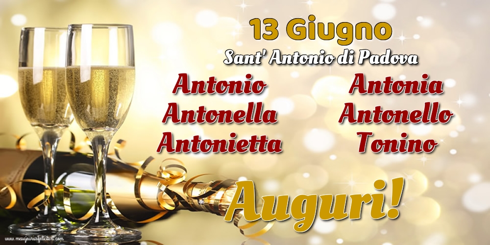 Cartoline per la Sant' Antonio di Padova - 13 Giugno - Sant' Antonio di Padova