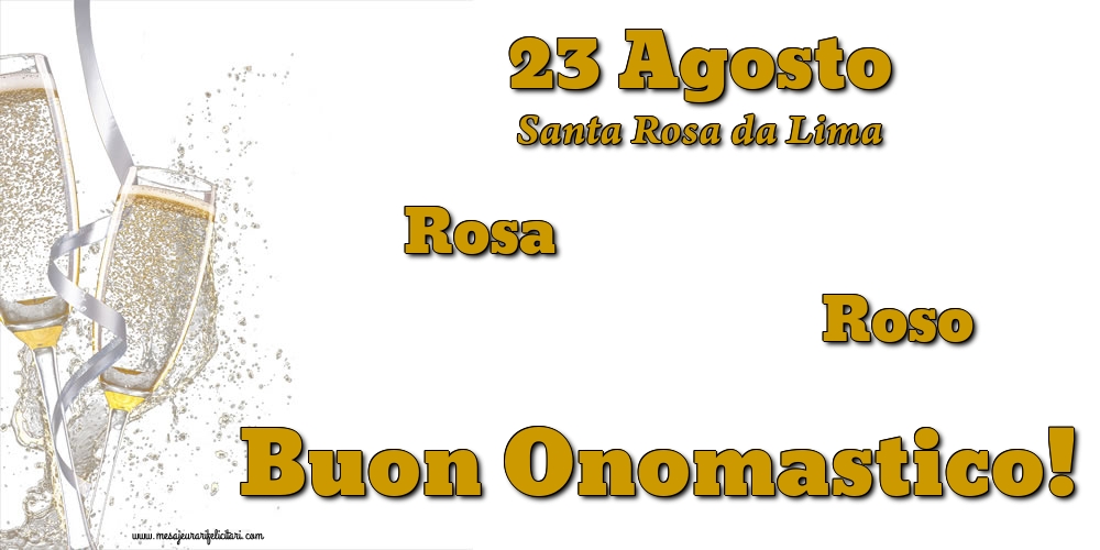 23 Agosto - Santa Rosa da Lima