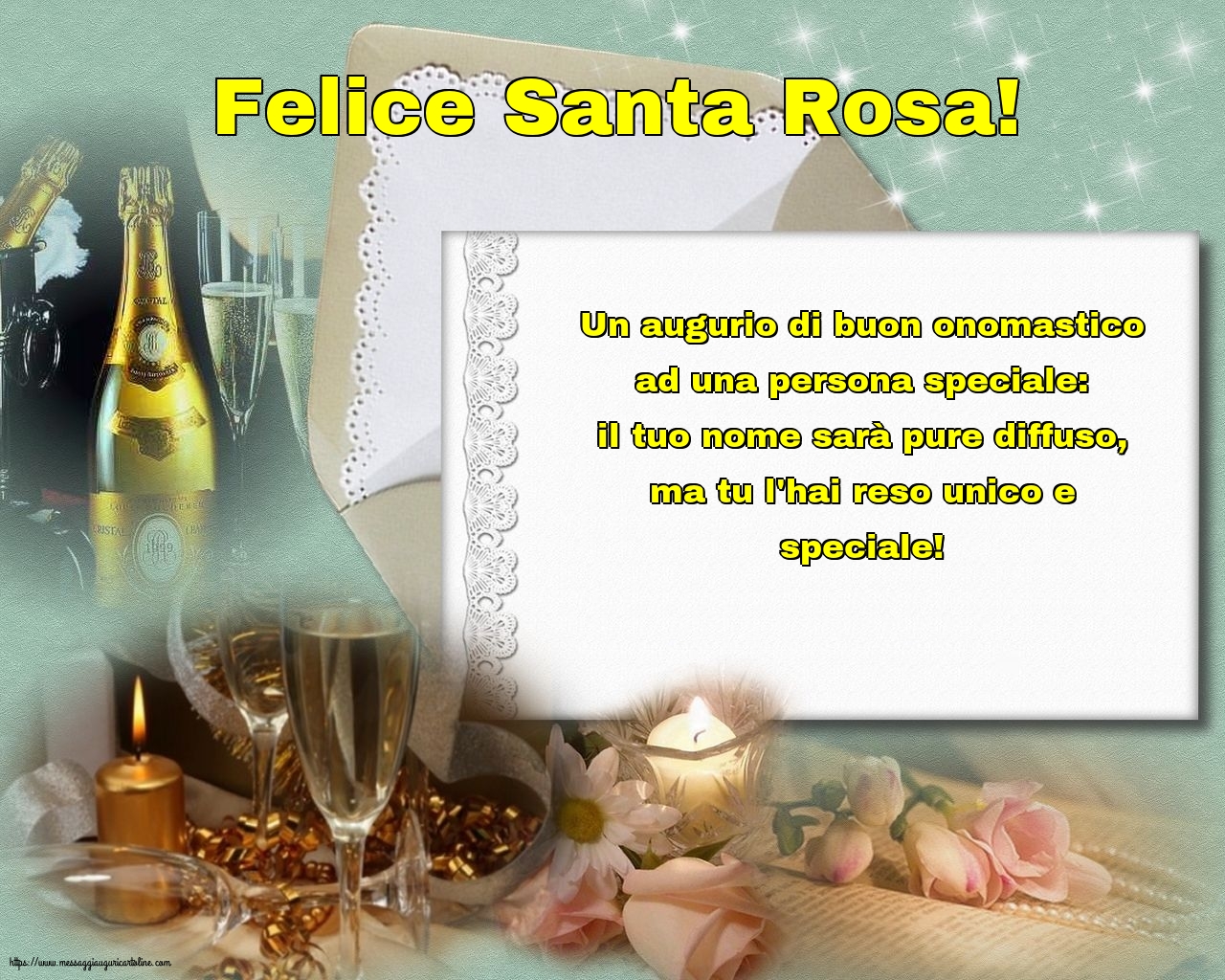 Cartoline di Santa Rosa - Felice Santa Rosa! - messaggiauguricartoline.com