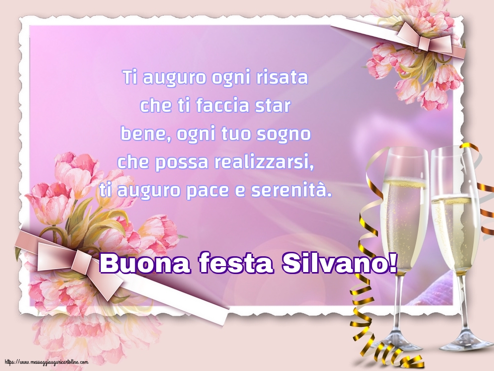 Buona festa Silvano!