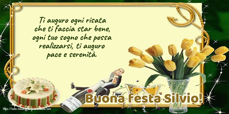 Cartoline di Santa Silvia - Buona festa Silvio! - messaggiauguricartoline.com
