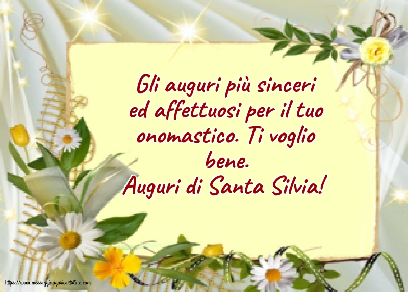 Cartoline di Santa Silvia - Auguri di Santa Silvia! - messaggiauguricartoline.com
