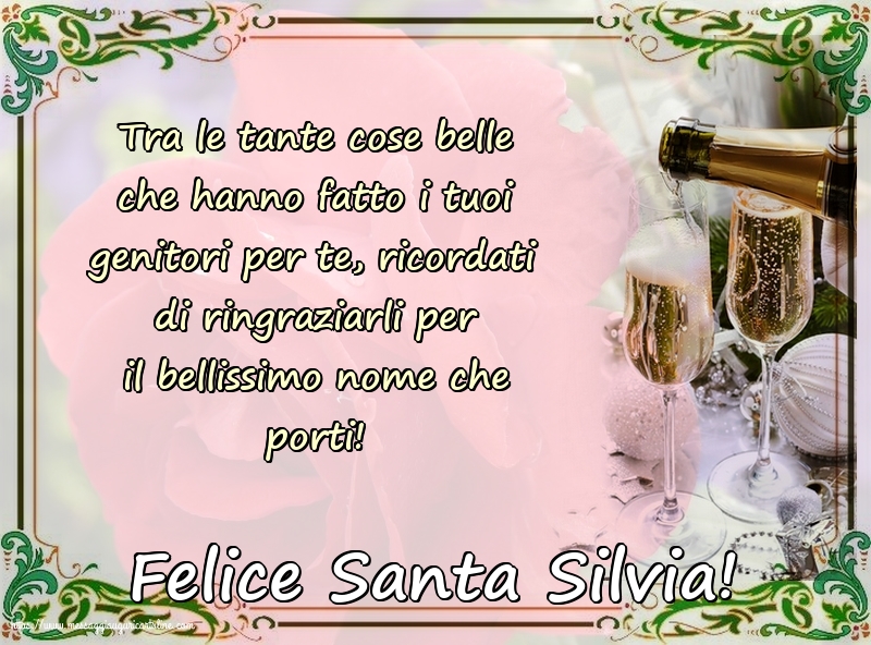 Santa Silvia Felice Santa Silvia!