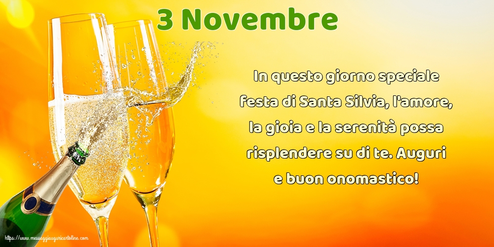 Santa Silvia 3 Novembre - 3 Novembre - Auguri e buon onomastico!