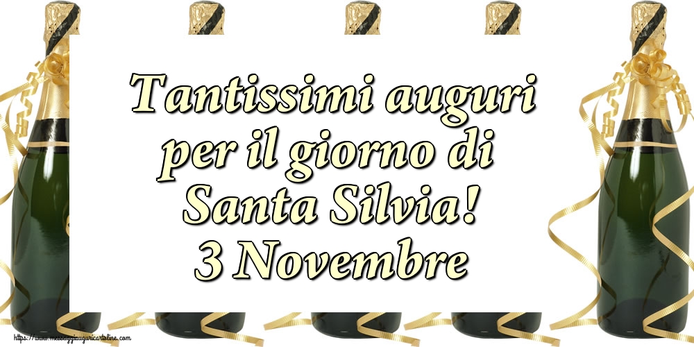 Tantissimi auguri per il giorno di Santa Silvia! 3 Novembre