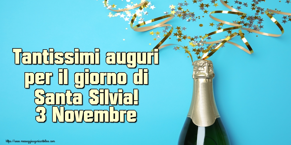 Tantissimi auguri per il giorno di Santa Silvia! 3 Novembre