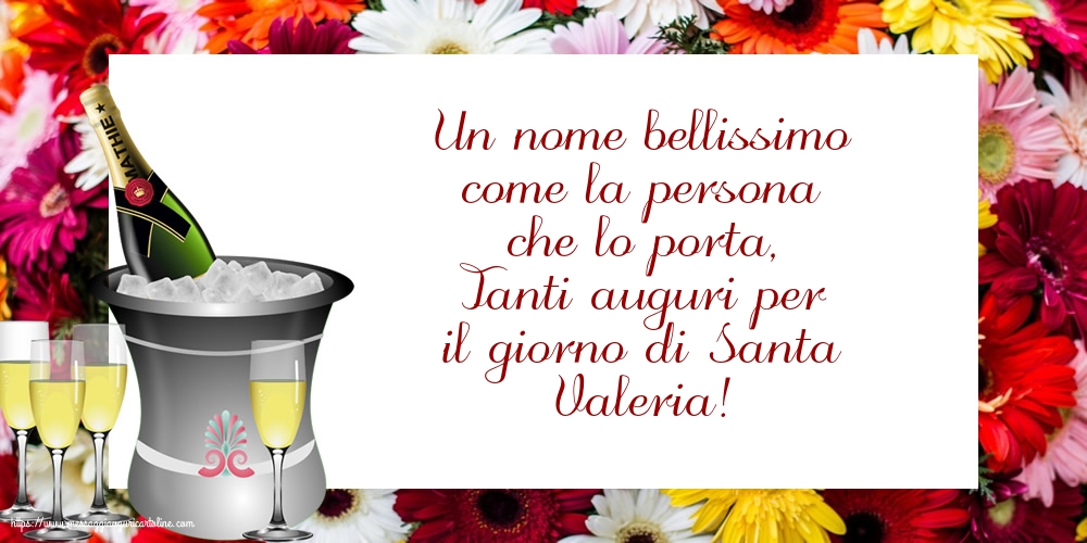 Cartoline di Santa Valeria - Tanti auguri per il giorno di Santa Valeria! - messaggiauguricartoline.com