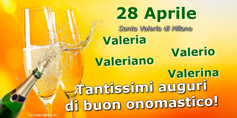 Cartoline di Santa Valeria - 28 Aprile - Santa Valeria di Milano - messaggiauguricartoline.com