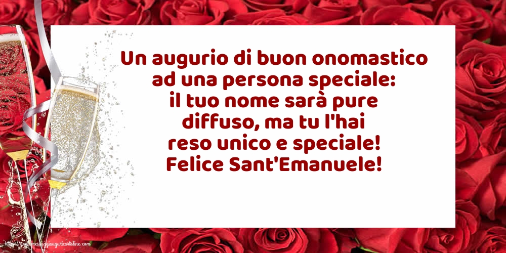 Felice Sant'Emanuele!