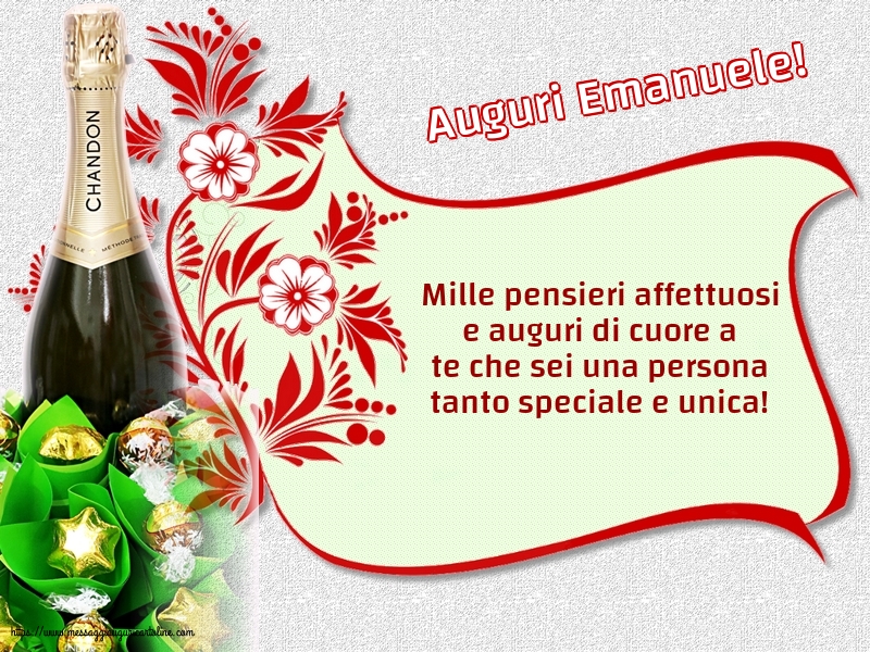 Cartoline di Sant'Emanuele - Auguri Emanuele! - messaggiauguricartoline.com