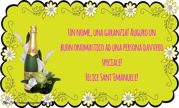 Cartoline di Sant'Emanuele - Felice Sant'Emanuele! - messaggiauguricartoline.com