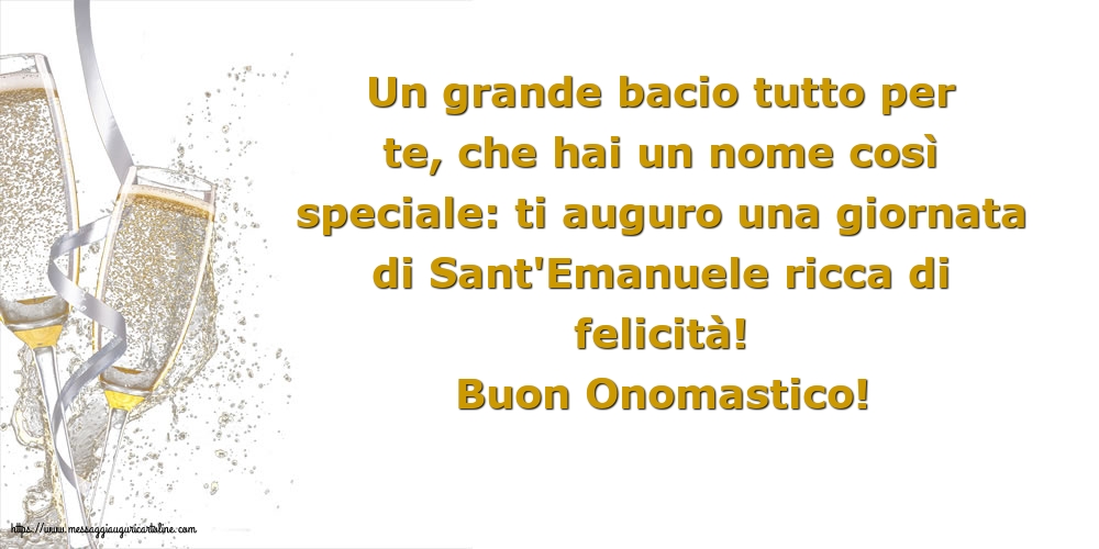 Cartoline di Sant'Emanuele - Buon Onomastico! - messaggiauguricartoline.com