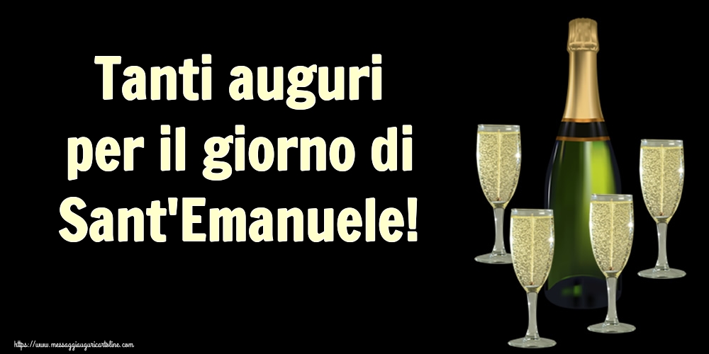 Tanti auguri per il giorno di Sant'Emanuele!