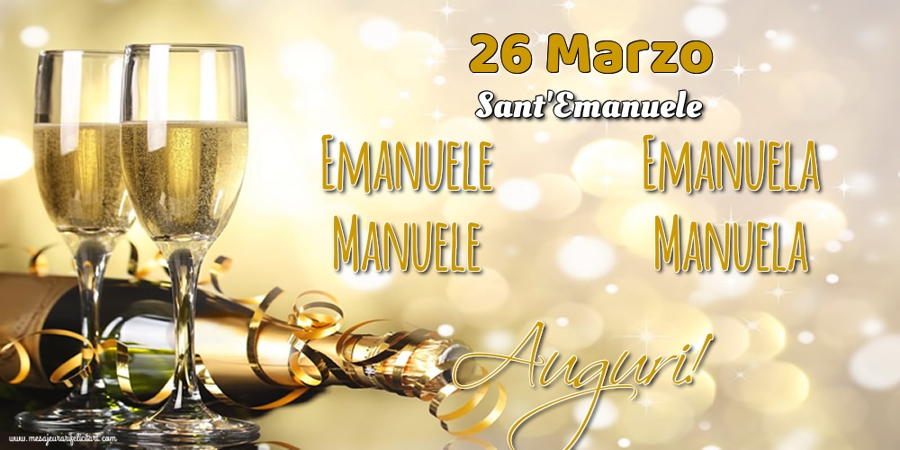 26 Marzo - Sant'Emanuele