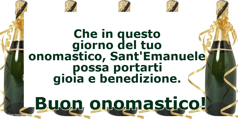 Cartoline di Sant'Emanuele - Buon onomastico! - messaggiauguricartoline.com