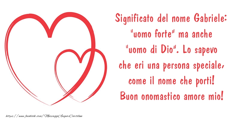 Cartoline di Santi Michele, Gabriele e Raffaele - Buon onomastico amore mio! - messaggiauguricartoline.com