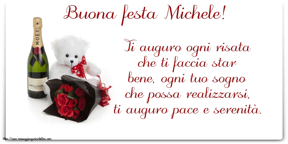 Cartoline di Santi Michele, Gabriele e Raffaele - Buona festa Michele! - messaggiauguricartoline.com