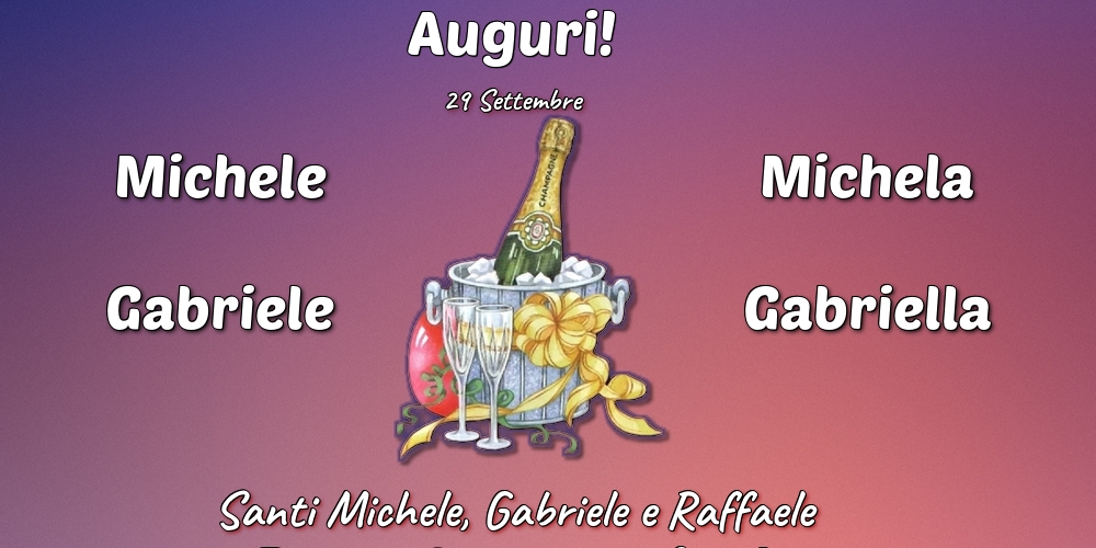 Santi Michele, Gabriele e Raffaele 29 Settembre - Santi Michele, Gabriele e Raffaele