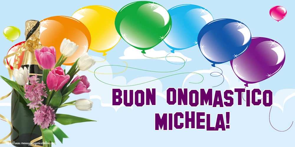 Cartoline di Santi Michele, Gabriele e Raffaele - Buon Onomastico Michela! - messaggiauguricartoline.com