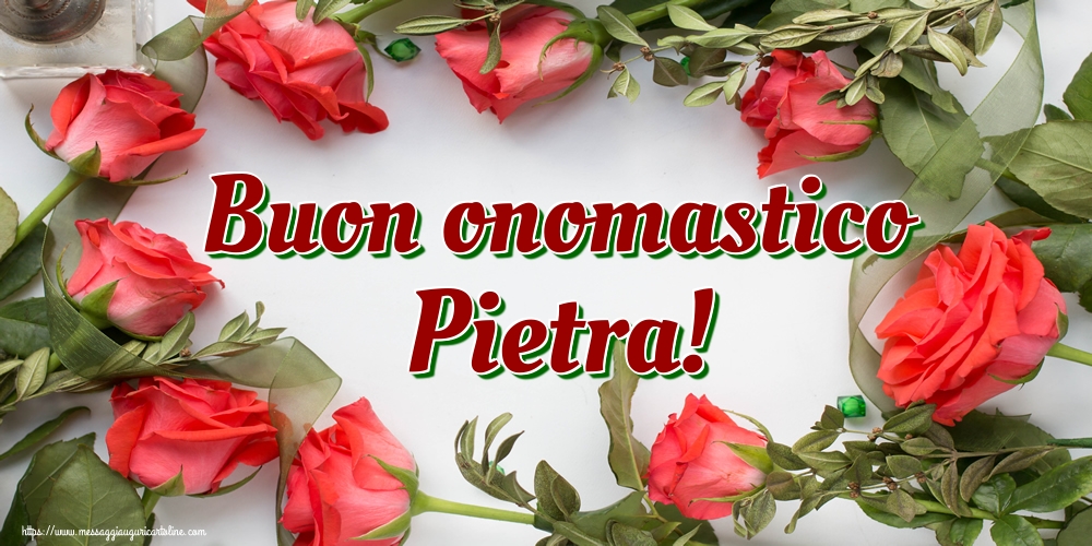 Cartoline di Santi Pietro e Paolo - Buon onomastico Pietra!