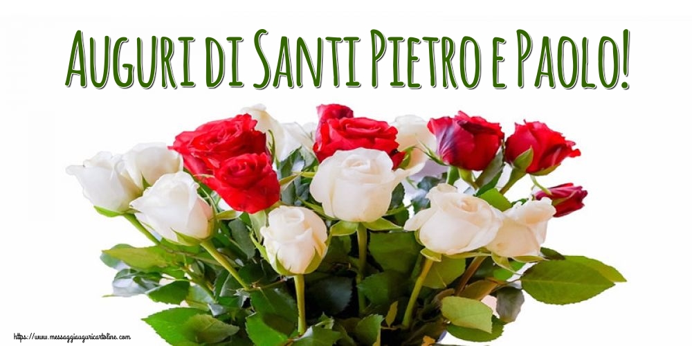 Cartoline di Santi Pietro e Paolo - Auguri di Santi Pietro e Paolo! - messaggiauguricartoline.com
