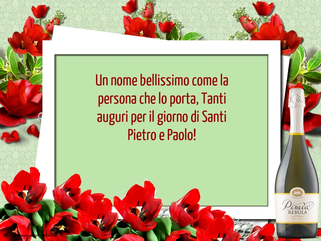 Cartoline di Santi Pietro e Paolo - Tanti auguri per il giorno di Santi Pietro e Paolo! - messaggiauguricartoline.com