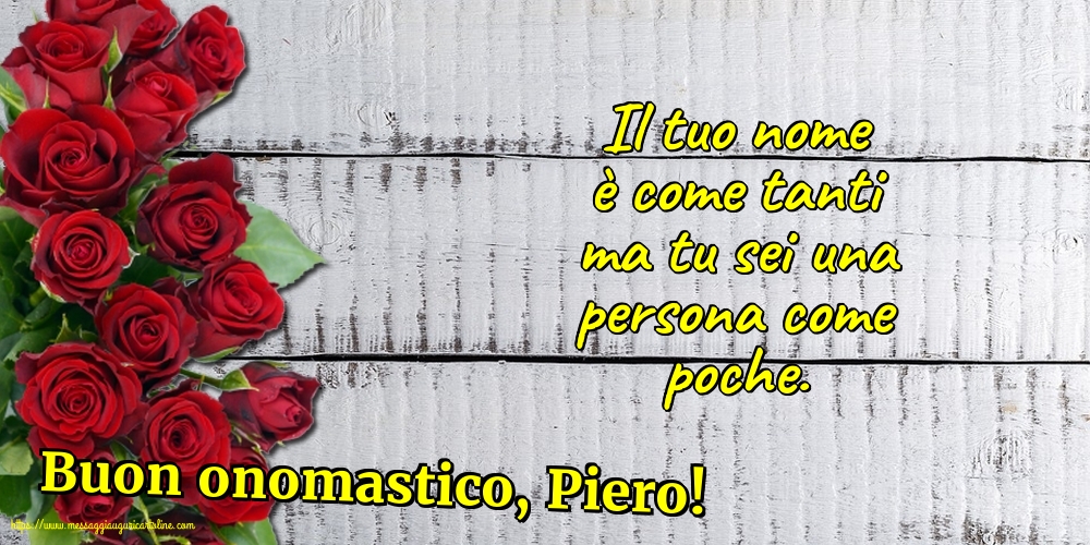 Cartoline di Santi Pietro e Paolo - Buon onomastico, Piero! - messaggiauguricartoline.com