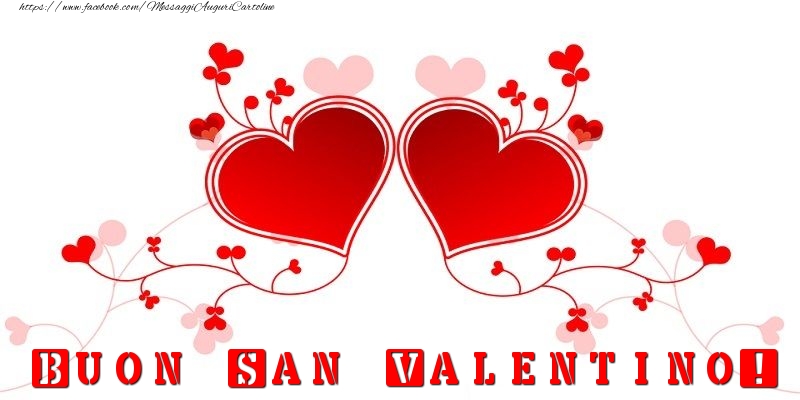 Cartoline di San Valentino - Buon san Valentino - messaggiauguricartoline.com