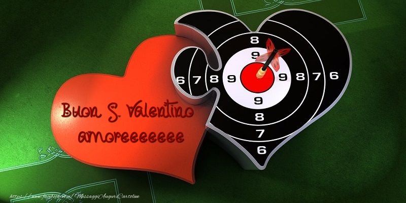 Cartoline di San Valentino - Buon S. Valentino amore - messaggiauguricartoline.com
