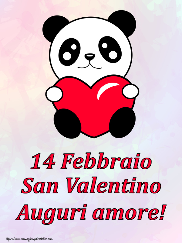 San Valentino 14 Febbraio San Valentino Auguri amore! ~ orsacchiotto con cuore