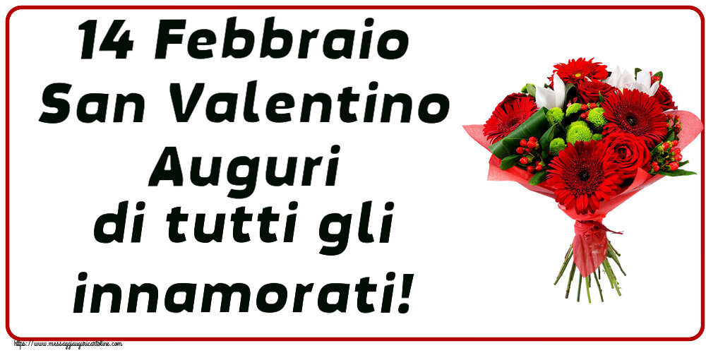 14 Febbraio San Valentino Auguri di tutti gli innamorati! ~ bouquet di gerbere