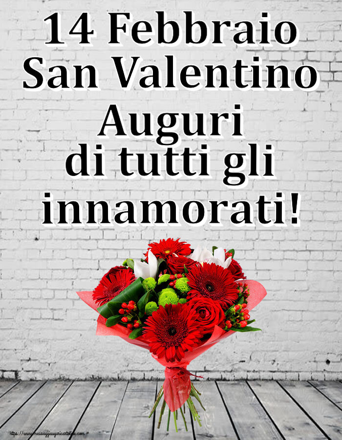 14 Febbraio San Valentino Auguri di tutti gli innamorati! ~ bouquet di gerbere