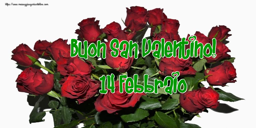 Cartoline di San Valentino - Buon San Valentino! 14 Febbraio - messaggiauguricartoline.com