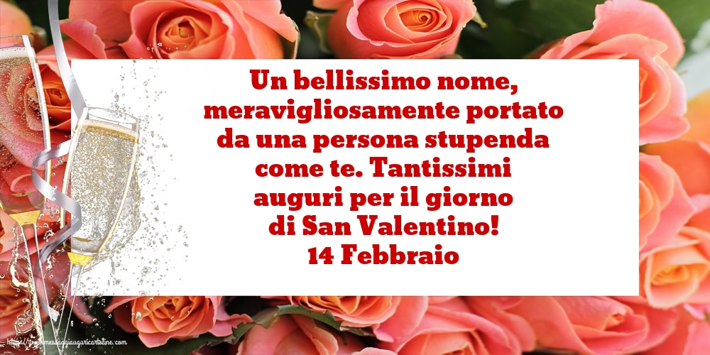 Cartoline di San Valentino - 14 Febbraio - 14 Febbraio - Tantissimi auguri per il giorno di San Valentino! - messaggiauguricartoline.com