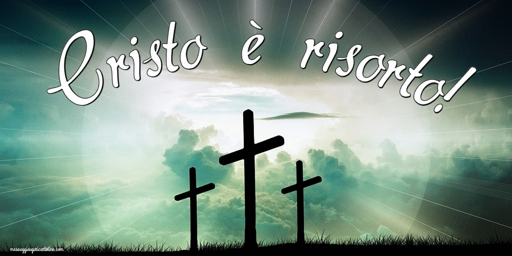 Il più popolari cartoline animate di Pasqua - Cristo è risorto!