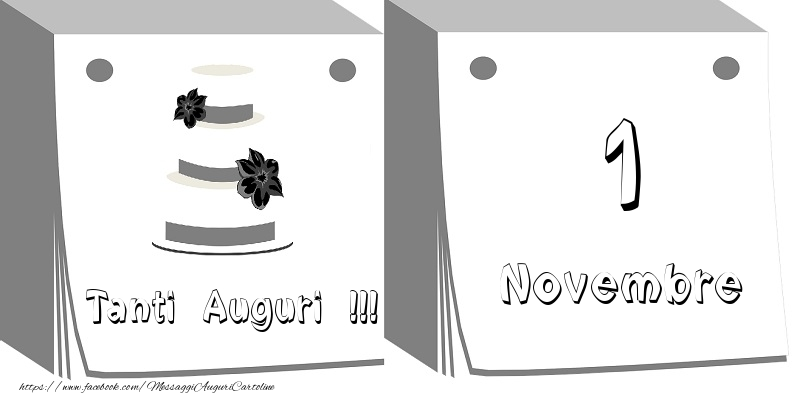 Cartoline di 1 Novembre - 1 Novembre Tanti auguri