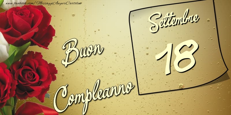 Buon compleanno 18 Settembre