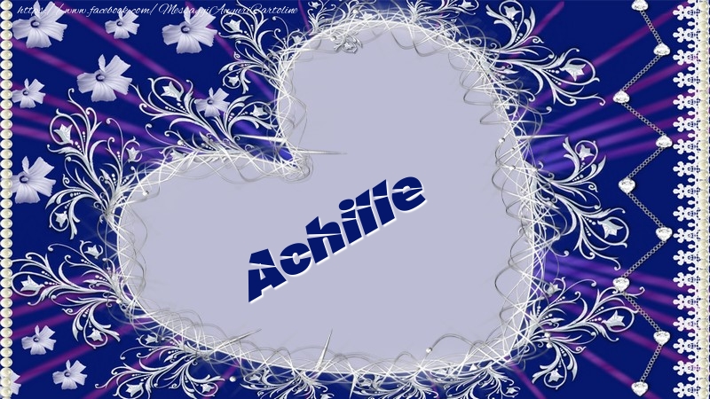 Cartoline d'amore - Cuore & Fiori | Achille