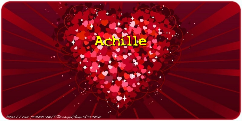 Cartoline d'amore - Cuore | Achille