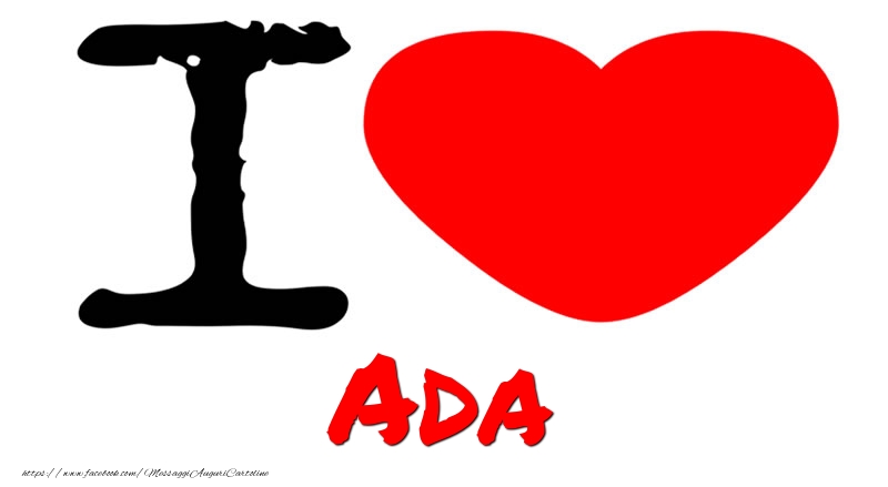 Cartoline d'amore - Cuore | I Love Ada
