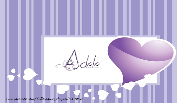 Cartoline d'amore - Cuore | Love Adele