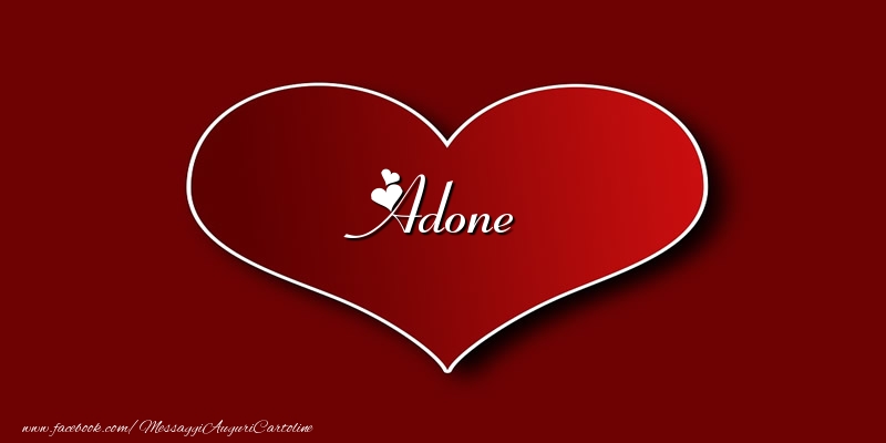 Cartoline d'amore - Amore Adone