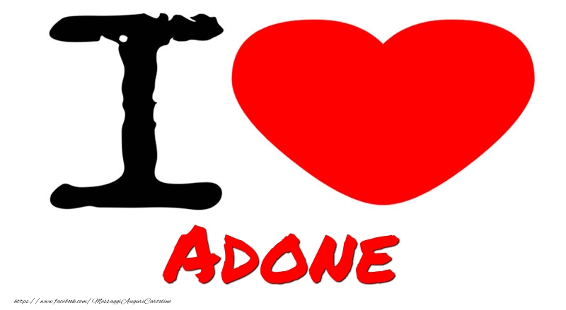 Cartoline d'amore - Cuore | I Love Adone